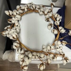 Cotton wreath